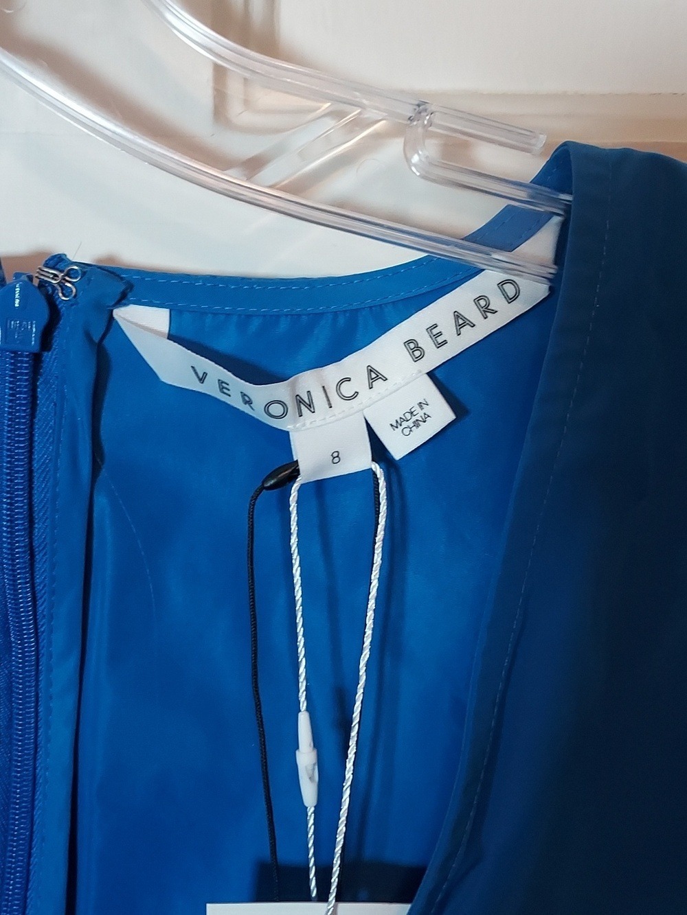 Veronica Beard Seema Long Sleeve Crisscross Blouse In Bluebell Sz 8 - Picture 9 of 16